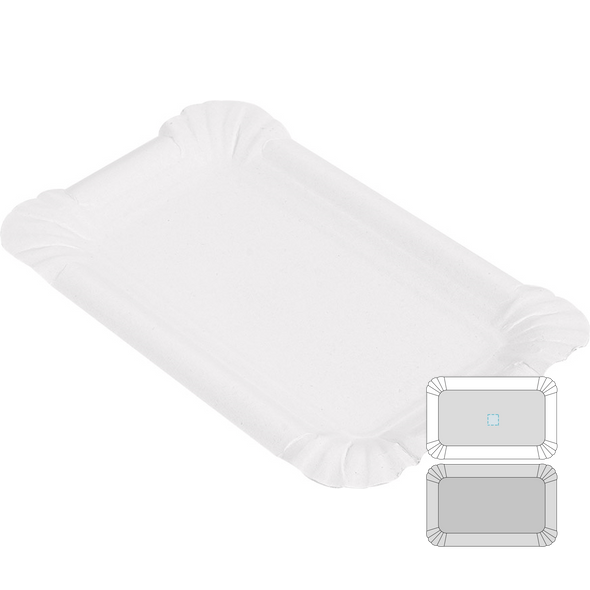 White Pastry Tray Card White Pastry Tray Card